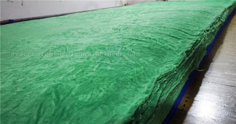 China Bulk extra long bath towels Supplier Custom Blue Cleaning Cloth Rags Factory